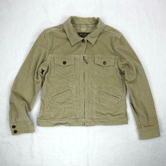 Eddie Bauer Jackets & Blazers - Eddie Bauer Tan Corduroy Jacket Petite Small